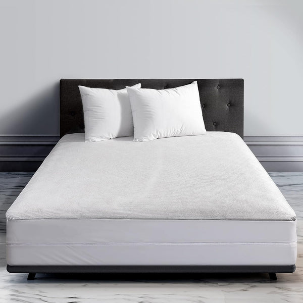 Guardmax Waterproof Zippered Cotton White Terry Mattress Encasement