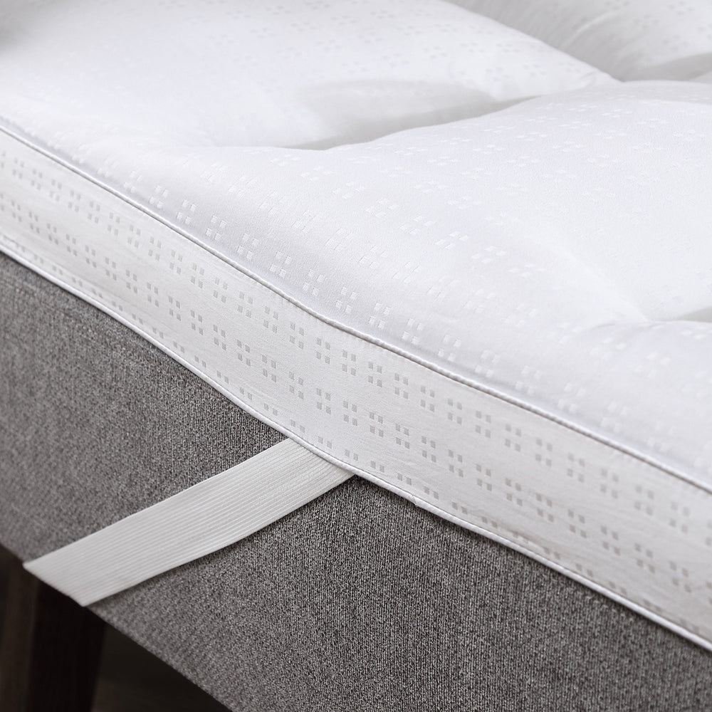 Coprimaterasso Futon Circles Home 100% Cotone - Imbottitura Alternativa, Ipoallergenico - Grigio 54x75 (Piazza E 1/2)