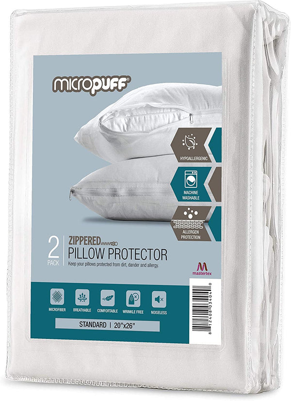 Right Choice Bedding Cotton Pillow Protectors with Zipper, Superior Pillow  Covers, Standard Size 20x26 (Set of 4) - Yahoo Shopping