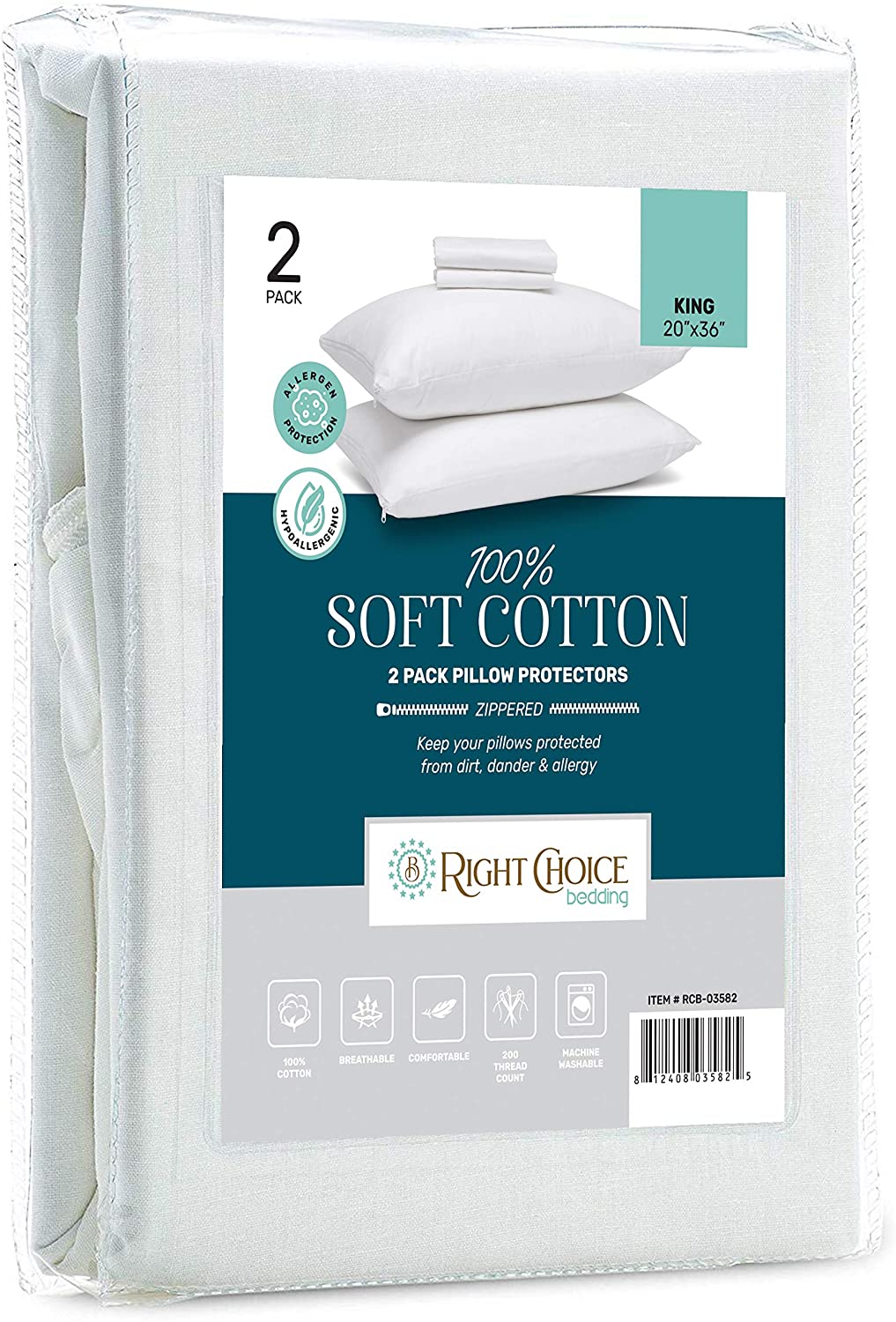 right-choice-bedding-s14324-cotton-pillow-protector-rcb-ppr-zip-ctn